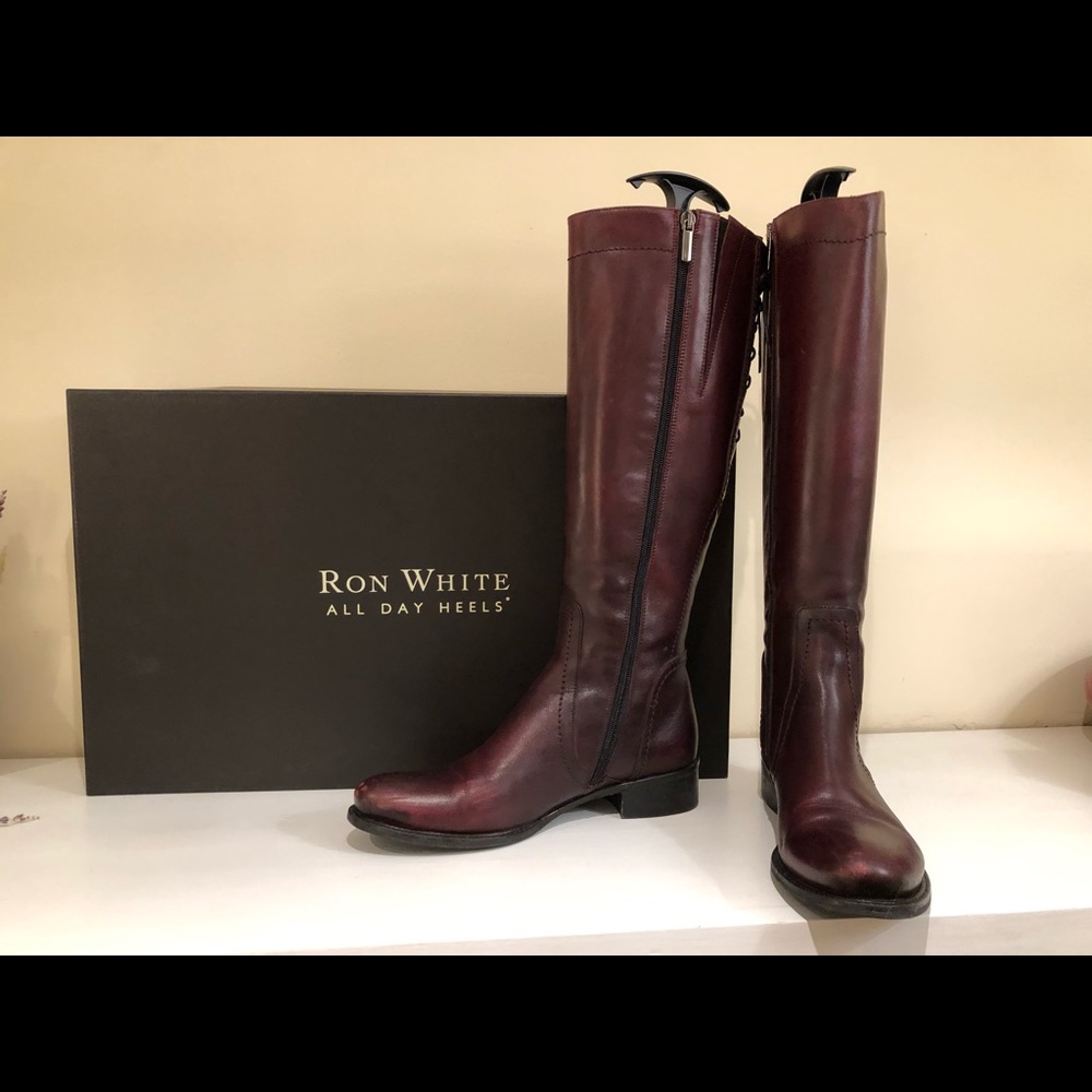 Ron White Red Leather Boots